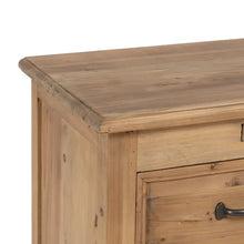 Carica l&#39;immagine nel visualizzatore di Gallery, PINE WOOD CHEST OF DRAWERS 105 X 42 X 85 CM