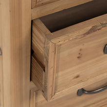 Cargar imagen en el visor de la galería, PINE WOOD CHEST OF DRAWERS 105 X 42 X 85 CM