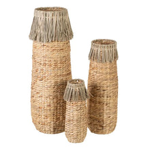 Carica l&#39;immagine nel visualizzatore di Gallery, NATURAL BASKET NATURAL FIBER DECORATION 12 X 12 X 40 CM