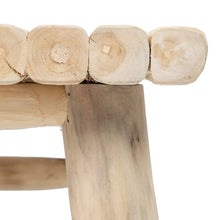 Carica l&#39;immagine nel visualizzatore di Gallery, NATURAL COFFEE TABLE TEAK WOOD 80 X 80 X 40 CM