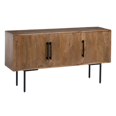 BROWN MANGO WOOD SIDEBOARD LIVING ROOM 150 X 40 X 80 CM