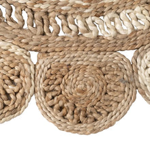 Load image into Gallery viewer, NATURAL RUG-WHITE JUTE 120 X 120 CM