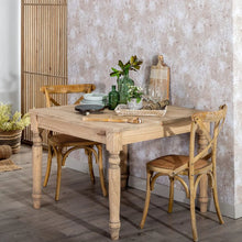 Load image into Gallery viewer, NATURAL WOOD DINING TABLE MINDI LIVING ROOM 100 X 100 X 77 CM