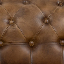 Load image into Gallery viewer, 2-SEAT SOFA BROWN LEATHER LIVING ROOM 153 X 83 X 76 CM