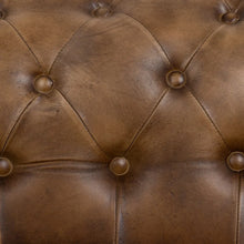 Carica l&#39;immagine nel visualizzatore di Gallery, 3-SEAT SOFA BROWN LEATHER LIVING ROOM 206 X 85 X 74 CM