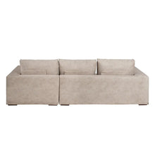 Load image into Gallery viewer, SOFA CHAISE LONGUE BEIGE FABRIC-WOOD 286 X 88 X 100 CM