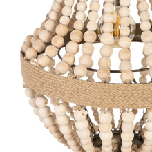 Load image into Gallery viewer, NATURAL BEADS CEILING LAMP 40 X 40 X 62 CM