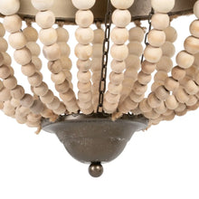 Load image into Gallery viewer, NATURAL BEADS CEILING LAMP 40 X 40 X 62 CM