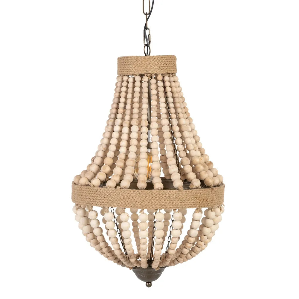 NATURAL BEADS CEILING LAMP 40 X 40 X 62 CM