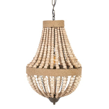Load image into Gallery viewer, NATURAL BEADS CEILING LAMP 40 X 40 X 62 CM