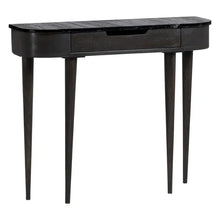 Charger l&#39;image dans la galerie, GREY-BLACK MARBLE/WOOD CONSOLE 90 X 25 X 78 CM