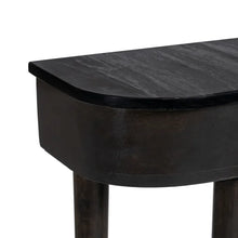 Charger l&#39;image dans la galerie, GREY-BLACK MARBLE/WOOD CONSOLE 90 X 25 X 78 CM