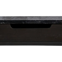 Load image into Gallery viewer, GREY-BLACK MARBLE/WOOD CONSOLE 90 X 25 X 78 CM
