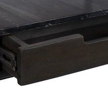 Cargar imagen en el visor de la galería, GREY-BLACK MARBLE/WOOD CONSOLE 90 X 25 X 78 CM