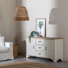 Laden Sie das Bild in den Galerie-Viewer, NATURAL RATTAN/METAL CEILING LAMP 49 X 49 X 46 CM