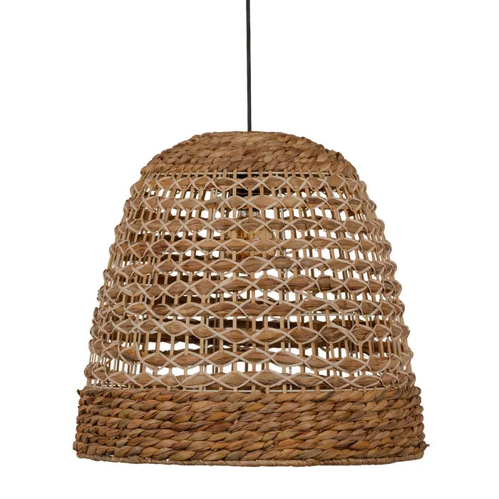 NATURAL RATTAN/METAL CEILING LAMP 49 X 49 X 46 CM