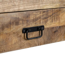 Load image into Gallery viewer, CONSOLE NATURAL-BLACK WOOD-IRON 100 X 40 X 90 CM