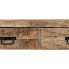 Load image into Gallery viewer, CONSOLE NATURAL-BLACK WOOD-IRON 100 X 40 X 90 CM