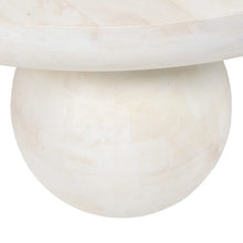 Cargar imagen en el visor de la galería, WHITE MANGO WOOD COFFEE TABLE LIVING ROOM 90 X 90 X 34 CM