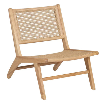 ARMCHAIR WOOD-RATTAN 60,50 X 73,50 X 72,50 CM