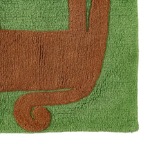 Carica l&#39;immagine nel visualizzatore di Gallery, CARPET ANIMALS GREEN COTTON