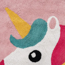 Cargar imagen en el visor de la galería, CARPET UNICORN PINK COTTON 100CM