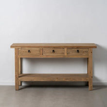 Load image into Gallery viewer, NATURAL PINE WOOD CONSOLE ENTRANCE 170 X 45 X 91 CM
