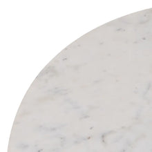 Cargar imagen en el visor de la galería, COFFEE TABLE NATURAL-WHITE MARBLE/WOOD 80 X 80 X 40 CM