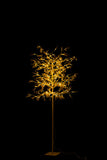 Tree Leaves Glitter with Led Metal Gold 180cm height