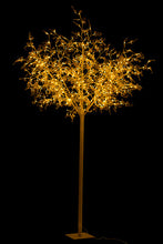 Carica l&#39;immagine nel visualizzatore di Gallery, Tree Leaves with Led Metal Gold 250cm height