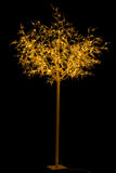 Tree Leaves with Led Metal Gold 250cm height