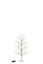 Load image into Gallery viewer, Tree Bare+Led+Pearl Metal White 180cm