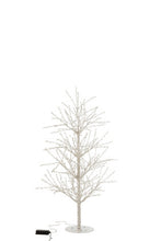 Cargar imagen en el visor de la galería, Tree Bare+Led+Pearl Metal White 240cm height