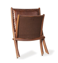 Load image into Gallery viewer, LEATHER FOLDING LOW ARMCHAIR