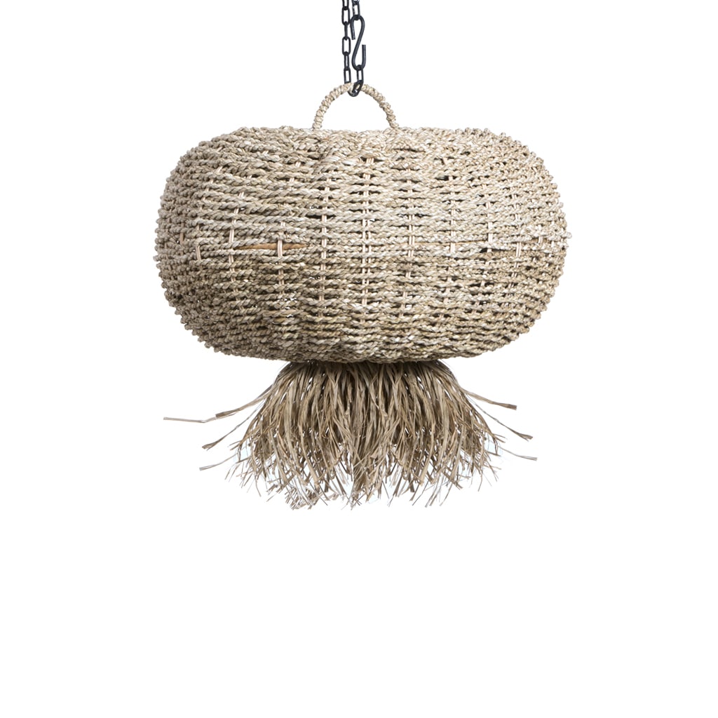 Seagrass Lamp Shade with Fringes