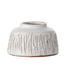 Cargar imagen en el visor de la galería, Deco Vase, White, Terracotta