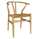 NATURAL ELM WOOD CHAIR DECORATION 56 X 48 X 78 CM