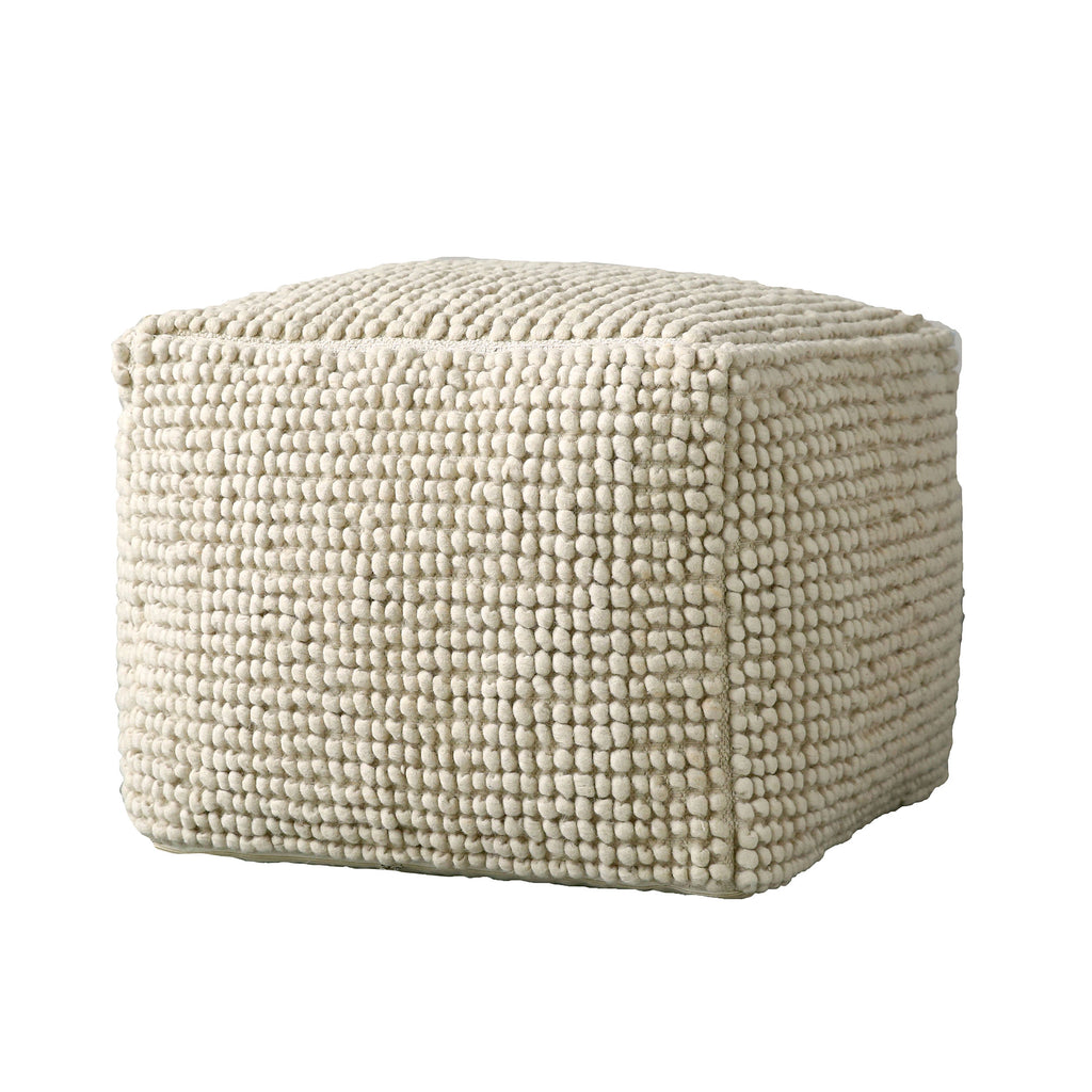 Pouf, Nature, Wool