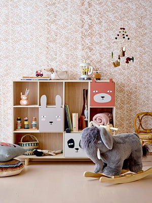 Calle Bookcase w/Drawers, Nature, Paulownia