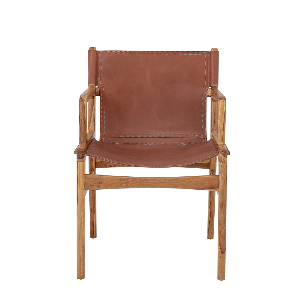 Lounge Chair, Brown, Leather