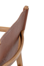 Load image into Gallery viewer, Lounge Chair, Brown, Leather