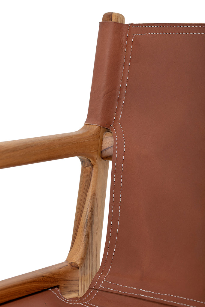 Lounge Chair, Brown, Leather