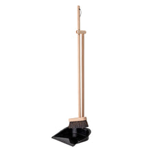 Load image into Gallery viewer, Cleaning Dustpan &amp; Broom, Black, Bamboo