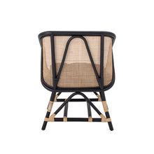 Load image into Gallery viewer, Lounge Chair, Black, Rattan