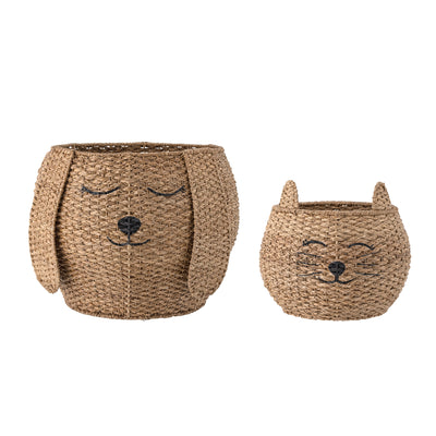 Basket, Brown, Bankuan Grass
