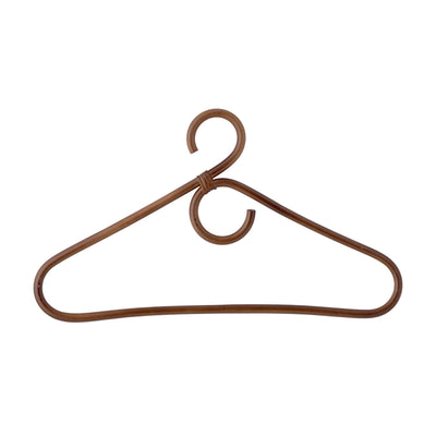 Hanger, Brown, Rattan-Set of 12