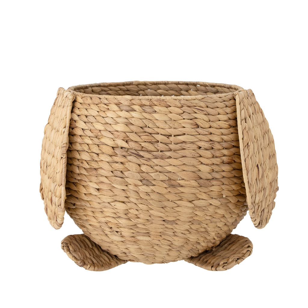 Pongo Basket w/Lid, Nature, Water Hyacinth