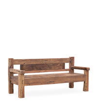 Load image into Gallery viewer, RAIL TRAIN TEAK BENCH