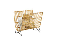 Charger l'image dans la galerie, BAMBOO AND RATTAN MAGAZINE RACK 38X29X35 CM
