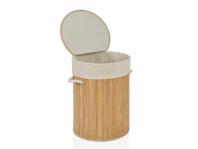 Load image into Gallery viewer, BAMBOO ROUND LAUNDRY BASKET
